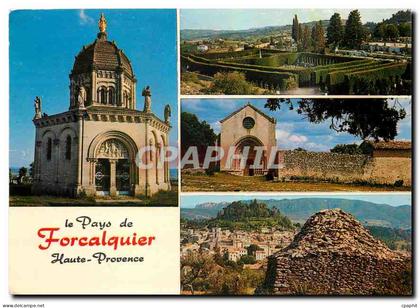 CPM Forcalquier Alpes de Haute Provence Citadelle Notre Dame de Provence Le Cimetiere Ganagabie Vue