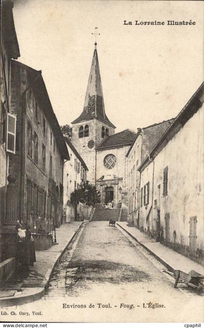 CPA Environs de Toul Foug l'eglise