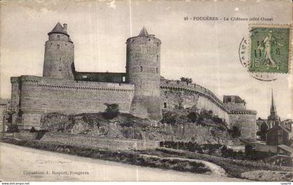 CPA Fougeres Le Chateau (cote Ouest)