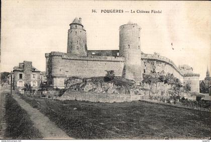 CPA Fougeres Le Chateau Feodal