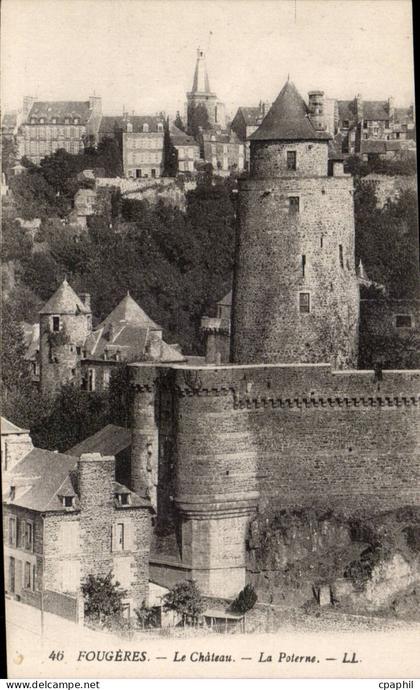 CPA Fougeres Le chateau La poterne