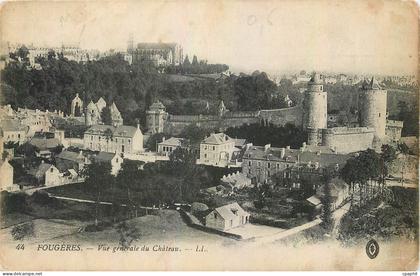 CPA Fougeres Vue generale du Chateau