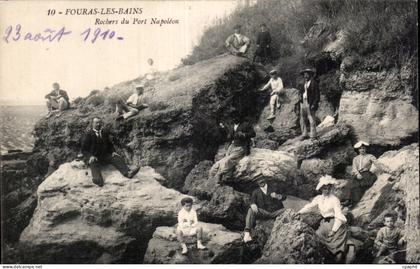 CPA Fouras les Bains Rochers du Port Napoleon