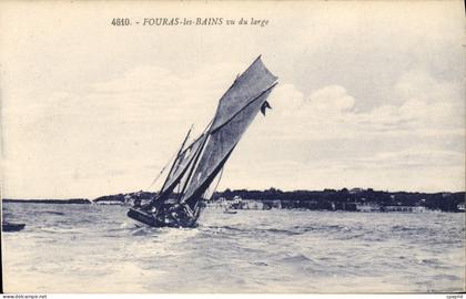 CPA Fouras les Bains vu du large Bateau