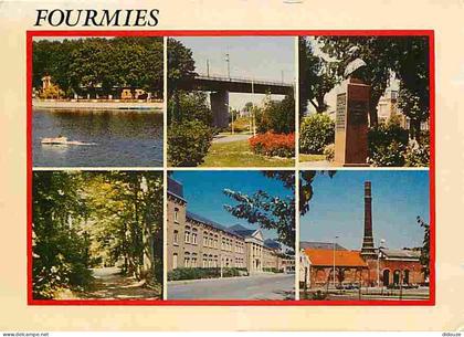 Carte Postale - 59 - Fourmies - Multivues - étang des Moines - Flamme Postale du Grand Prix Cycliste de Fourmies - CPM -