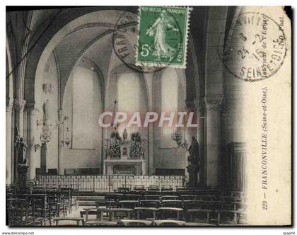 CPA Franconville Interieur De l'Eglise