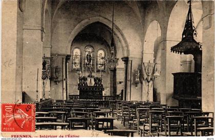 CPA FRESNES Intérieur de Église (600038)