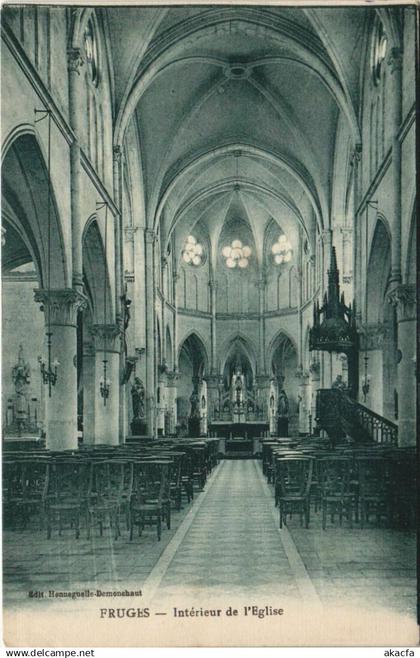 CPA FRUGES Intérieur de l'Église (979561)