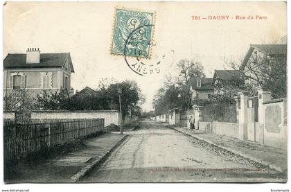 CPA - Carte Postale - France - Gagny - Rue du Parc - 1906 (I10345)