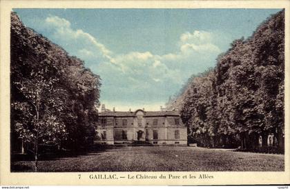 CPA Gaillac Le Chateau Du Parc Et Les Allees