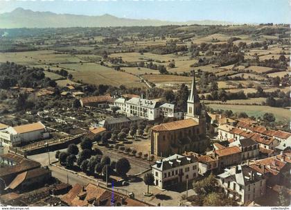 CPSM FRANCE 65 "Galan, l'église, l'hospice"