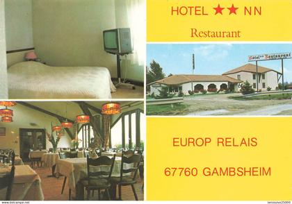 BAS RHIN GAMBSHEIM multivues hôtel restaurant europ relais