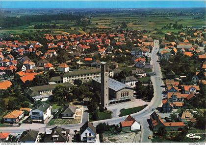 BAS RHIN GAMBSHEIM vue générale aérienne
