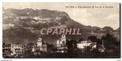 CPA Gex Vue Generale et Col de la Faucille