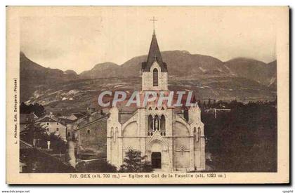 Gex - Eglise et Col de la Faucille - CPA