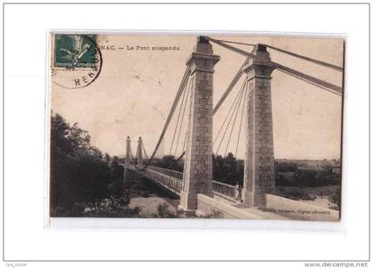 34 GIGNAC Pont Suspendu, ed Griboul, 1911