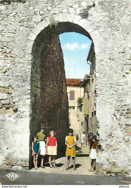 Carte Postale - 34 - Gignac - Porte du Jeu de Ballon - Enfants - Editions Audumare Perpignan - Mention Photographie Véri