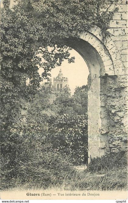 CPA Gisors Eure Vue interieure du Donjon