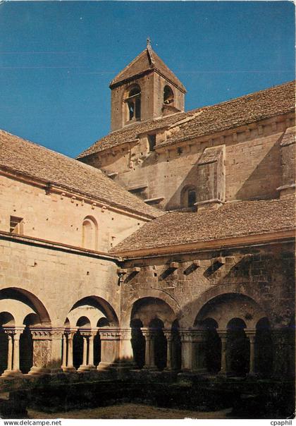 CPM Abbaye de Senanque Gordes Cloitre et clocher