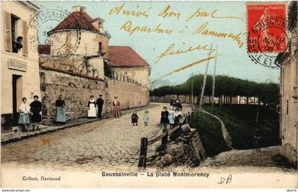 CPA GOUSSAINVILLE - La place Montmorency (581915)