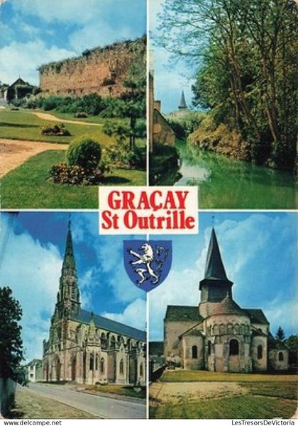 FRANCE - Graçay St Outrille - Multivue - Remparts - Bords - Eglises - CP