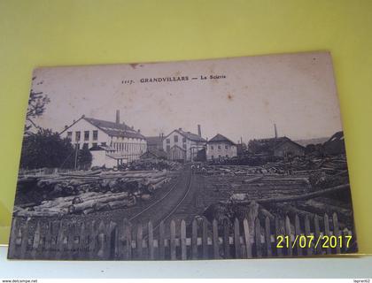 GRANDVILLARS (TERRITOIRE DE BELFORT) LES METIERS. LES USINES. LA SCIERIE.