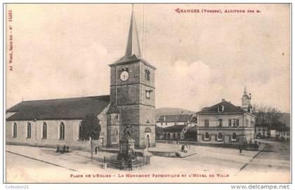 GRANGES SUR  VOLOGNE ...  PLACE DE L EGLISE
