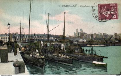 CPA Granville Torpilleurs Bateaux