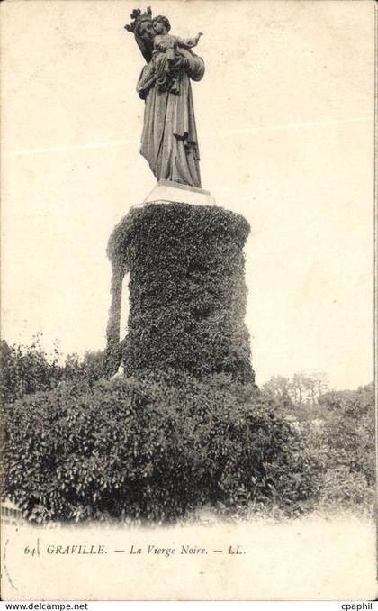 CPA Graville La Vierge Noire Granville