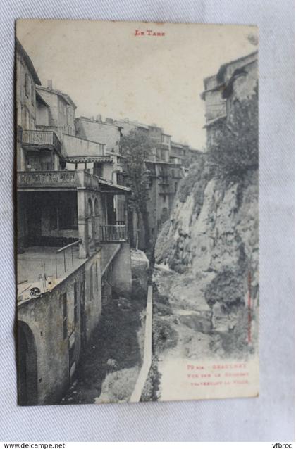 Graulhet, vue sur le ruisseau traversant la ville, Tarn 81