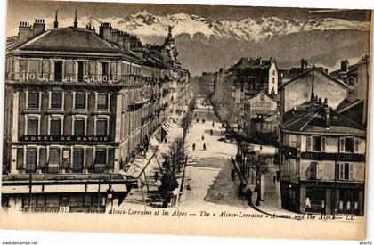 CPA GRENOBLE - Avenue Alsace-Lorraine et les ALPES - The Alsace (243820)