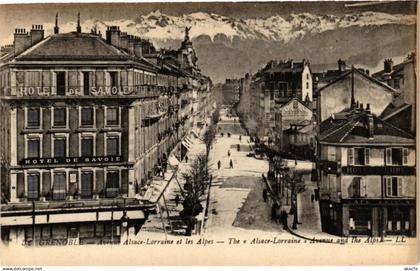 CPA GRENOBLE - Avenue Alsace-Lorraine et les ALPES - The Alsace (243820)