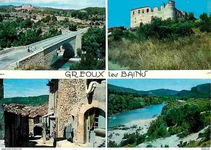 Carte Postale - 04 - Gréoux les Bains - Multivues - Flamme Postale de Gréoux les Bains - CPM - Voir Scans Recto-Verso -