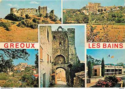 Carte Postale - 04 - Gréoux les Bains - Multivues - Flamme Postale de Gréoux les Bains - CPM - Voir Scans Recto-Verso -