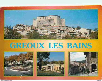 Carte Postale - 04 - Gréoux les Bains - Multivues - Flamme Postale de Gréoux les Bains - CPM - Voir Scans Recto-Verso -