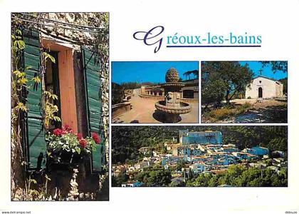 Carte Postale - 04 - Gréoux les Bains - Multivues - Fleurs - Flamme Postale de Gréoux les Bains - CPM - Voir Scans Recto