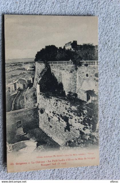 Grignan, le château, le petit jardin d'hiver de Mme de Sévigné, Drôme 26