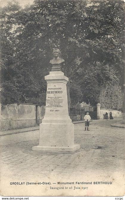 CPA Groslay Monument Ferdinand Berthoud