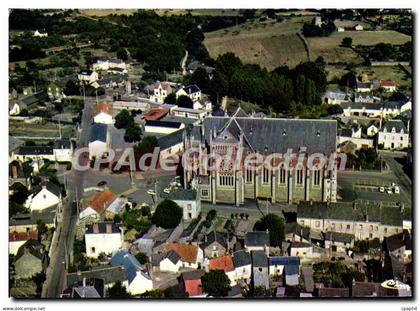 CPSM Guemene Penfao L Atl vue aerienne l'eglise