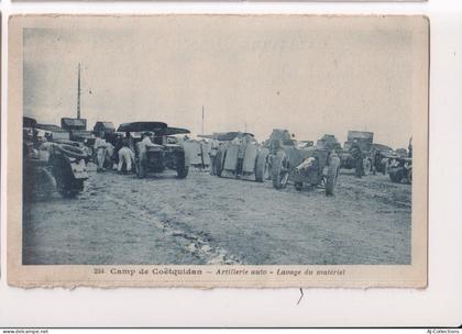 AJC - Camp de Cotquidan - artillerie auto - lavage du materiel