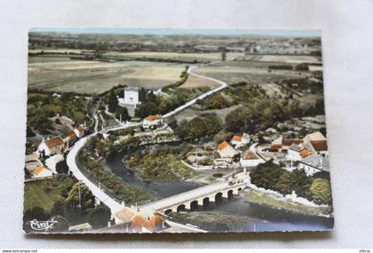 Cpm, Guillon, vue aérienne du pont sur le Serein, Yonne 89