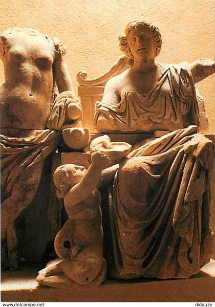 Carte Postale - 95 - Guiry en Vexin - Statues Gallo-Romaines - Musée archéologique départemental - Art Antiquités - Cart