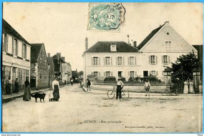 80 - Yonne  - Gurgy Rue principale (N1136)