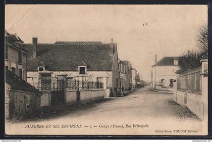 CPA Gurgy /Yonne, Rue Principale