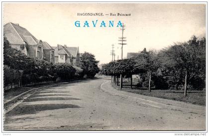 57 HAGONDANGE - Rue Poincaré (Recto/Verso)