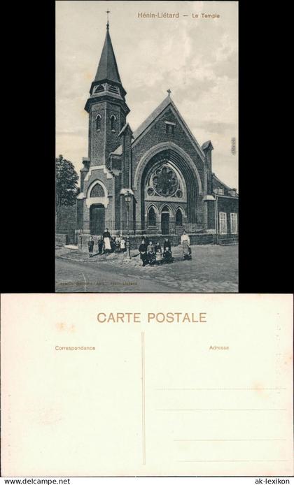CPA Henin-Beaumont Hénin-Beaumont Partie an der Kirche 1913
