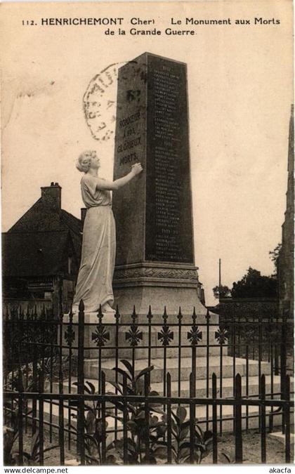 CPA HENRICHEMONT Le Monument aux Morts de la Grande Guerre (612672)