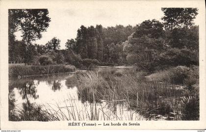 CPA Hery Yonne Les bords du Serein