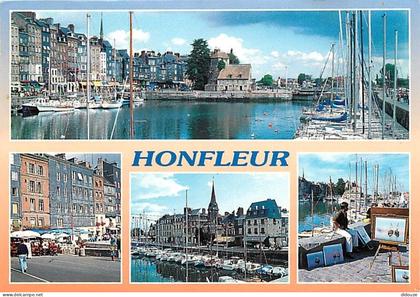 Carte Postale - 14 - Honfleur - Multivues - Flamme Postale de Honfleur - CPM - Voir Scans Recto-Verso - Poscard - Carta