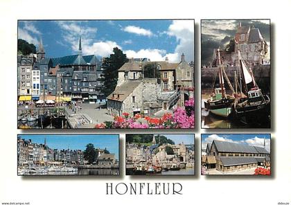Carte Postale - 14 - Honfleur - Multivues - Flamme Postale de Honfleur - CPM - Voir Scans Recto-Verso - Poscard - Carta